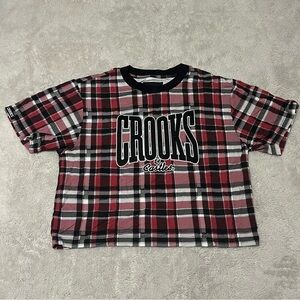 Crooks & Castles Plaid Crop Top